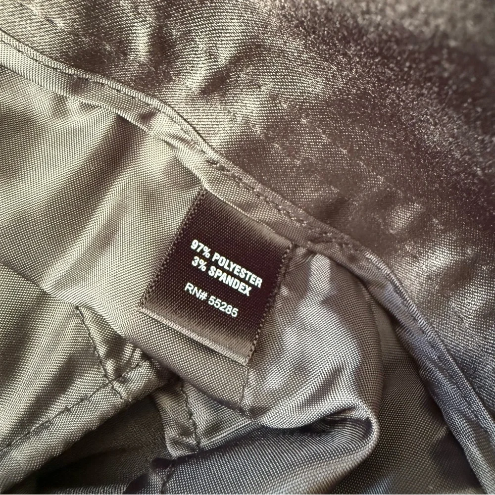 Vtg Y2K Express satin mini micro low rise shorts black size 6 - Picture 4 of 7